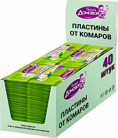 ДОМОВОЙ ПРОШКА Пластины от комаров BIO FAMILY  (в шоу-боксе)